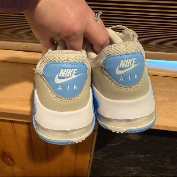 Nike Air Max Beige and Light Blue Sneakers - Picture 6 of 6